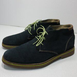 G. H. Bass & Co. Blue Suede Leather Chukka Boots Men's Footwear Shoes Sz 9 M